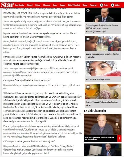 Nachrichten der Star Zeitung, Seite 2/3 – Kurucum Food