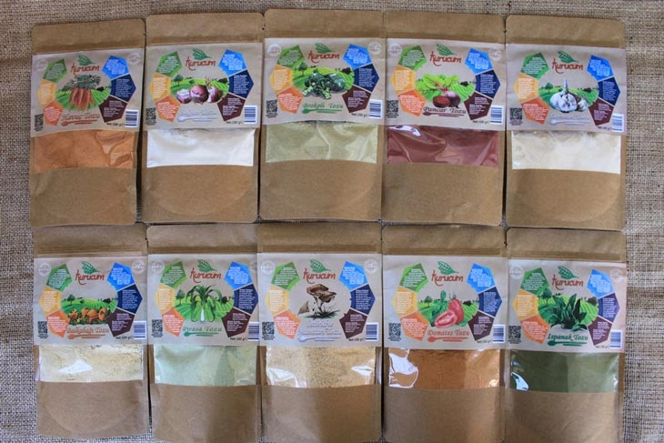 Gemüsepulver-Set – 10 Packungen à 100 g mit verschiedenen Gemüsepulvern – Foto 4