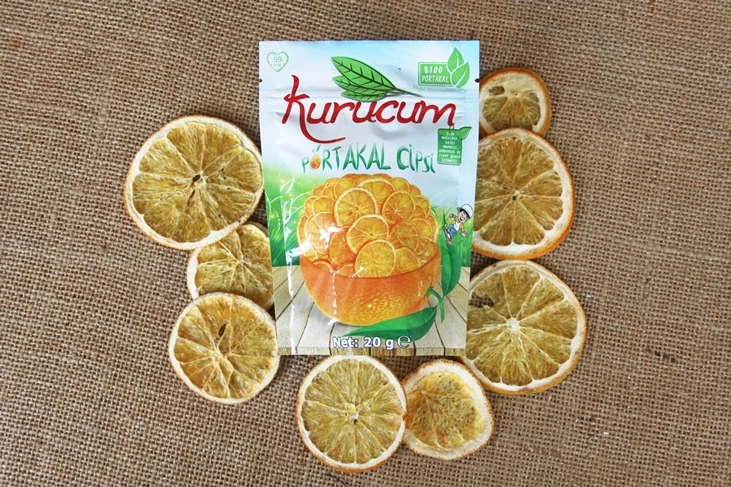 Orange-Chips in Großverpackungen für Großhandelskunden