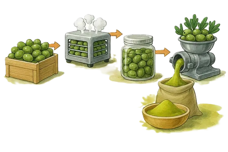 Olive powder – what it is and how it is made