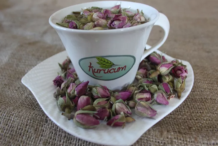Rose Tea – Rose Bud Tea export-ready packs from Kurucum Food, Isparta