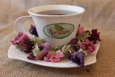 Dried marshmallow flower