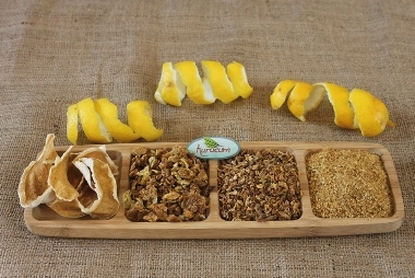 Dried lemon peel