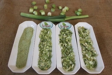 Dried leek powder