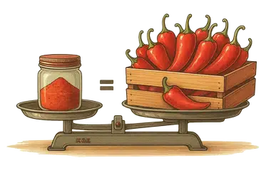 Dried capia pepper
