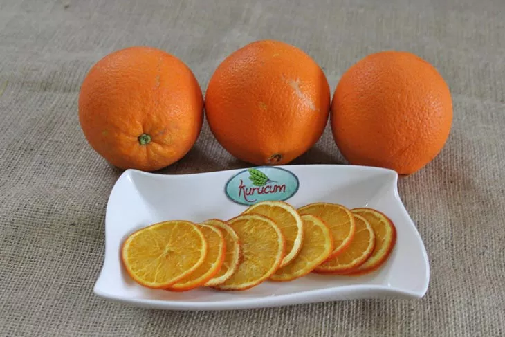 Where is dried orange used?