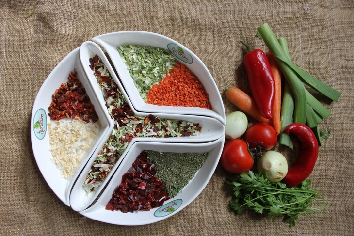 where is dried coarse vegetable used?