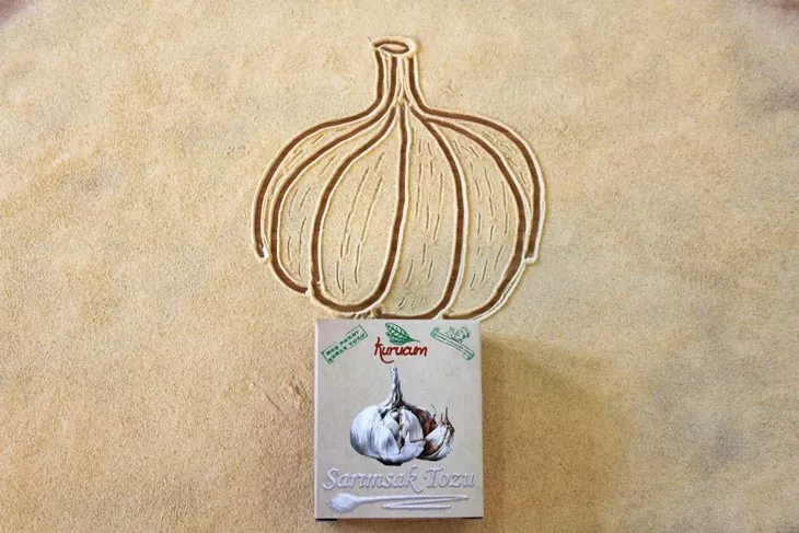 Garlic Powder export-ready packs from Kurucum Food, Isparta