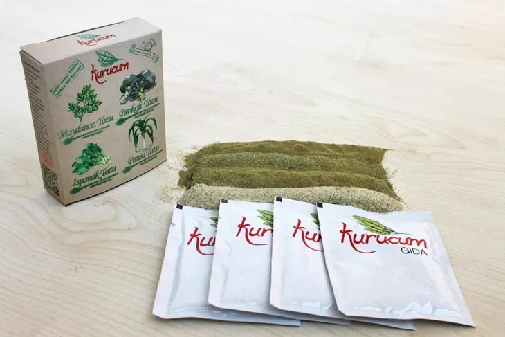 Dried Green Vegetable Powder Blend in bulk packaging for wholesale buyers