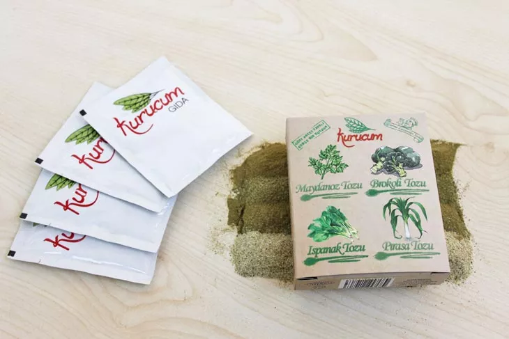 Dried Green Vegetable Powder Blend supplied in bulk to food manufacturers and distributors