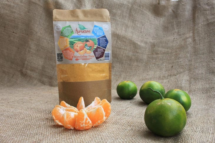 Mandarin Powder supplied in bulk to food manufacturers and distributors