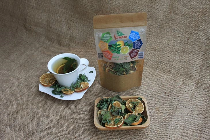 Mint Lemon Blend export-ready packs from Kurucum Food, Isparta