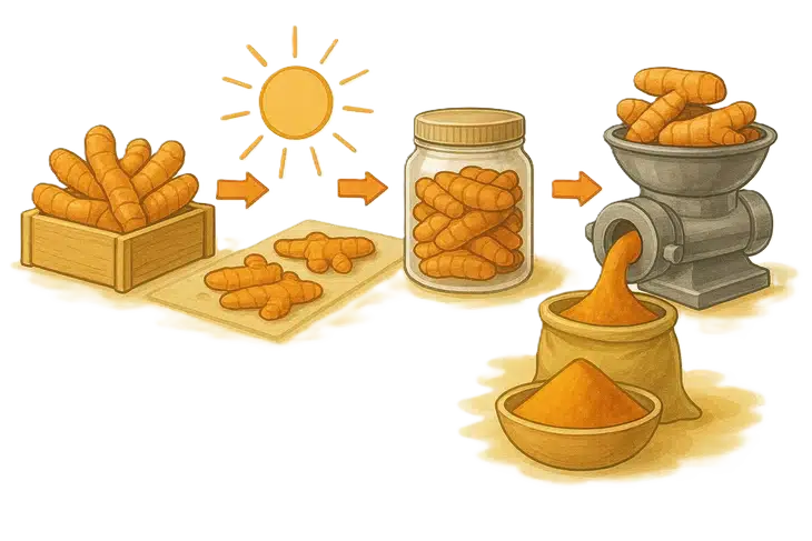 Turmeric powder – what it is and how it is made