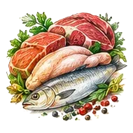 Meat, Chicken & Fish Mix Products