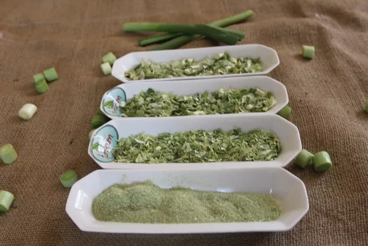 A Kurucum Food (Isparta) exportkész csomagolású póréhagyma-porja