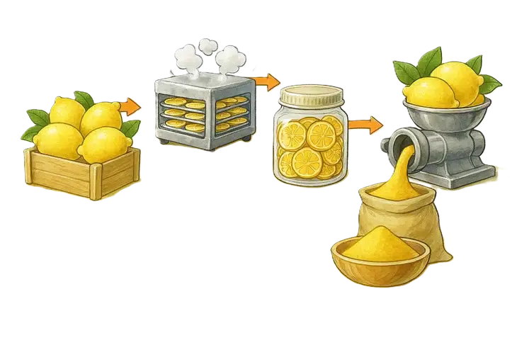 Лимонний порошок — що це таке і як його виготовляють