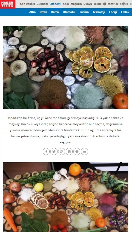 Habertürk haberi, sayfa 1/6 – Kurucum Gıda